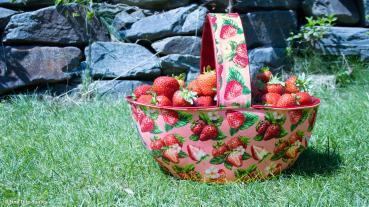 Preview: Dekodruck Matteo Erdbeeren von Swafing